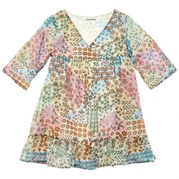 ROLLER RABBIT NWT PRIMEVERE DONNI Silk Blend Dress‎ size 8 - Picture 1 of 3